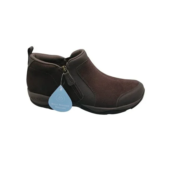 Easy Spirit Dark Brown Suede Evony Booties Ankle Boots Size 9.5M - Picture 8 of 14